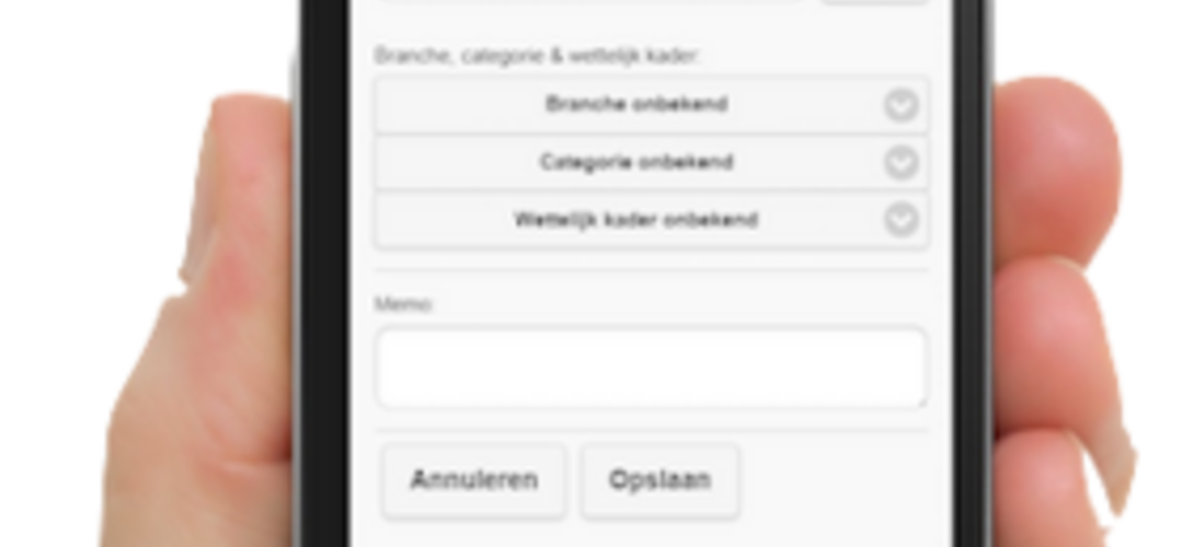 Mobieltje met Streetspotter-app